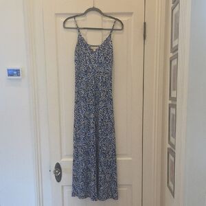 Michael Kors Pretty Blue Floral Maxi Dress In Great Condition! Size 8